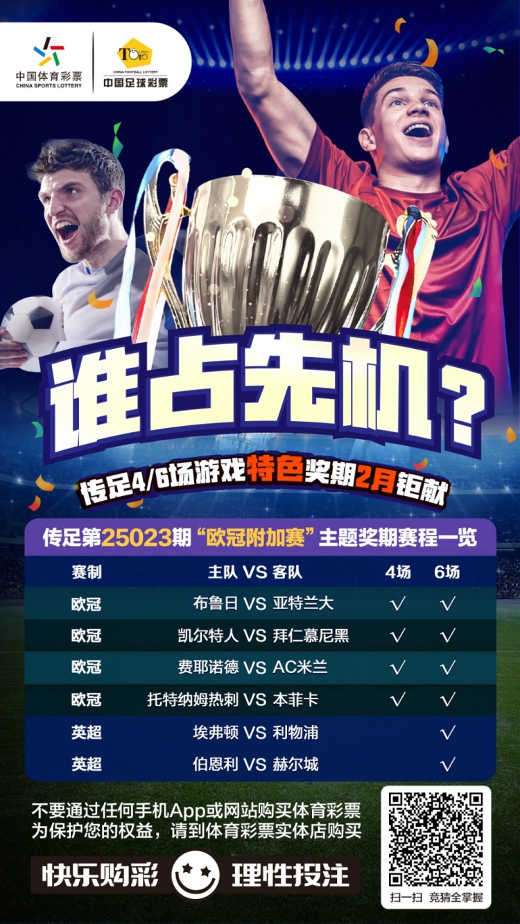  誰占先機？！傳足特色獎期第25023期聚焦歐冠附加賽