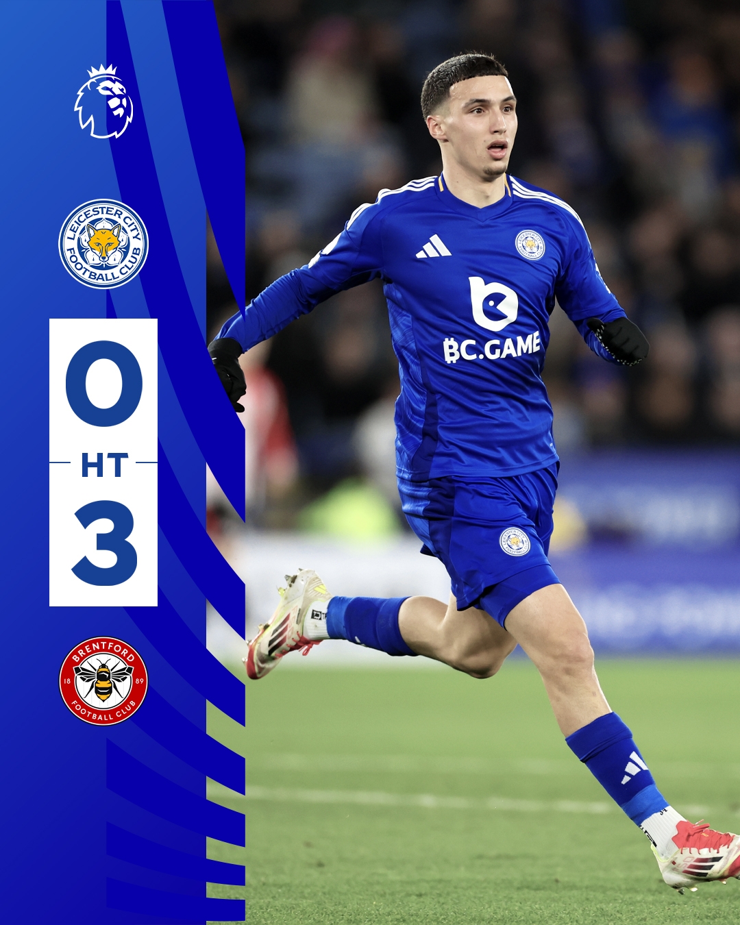  半場(chǎng)0-3！萊斯特若不進(jìn)球輸球，將主場(chǎng)6連敗0進(jìn)球創(chuàng)歷史最糟戰(zhàn)績(jī)