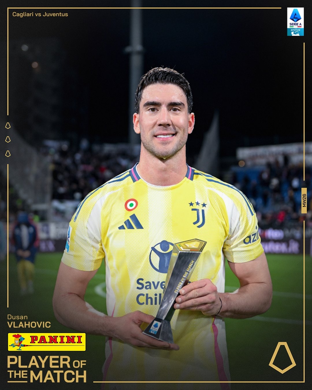  打進致勝進球！弗拉霍維奇當選尤文1-0卡利亞里全場最佳球員