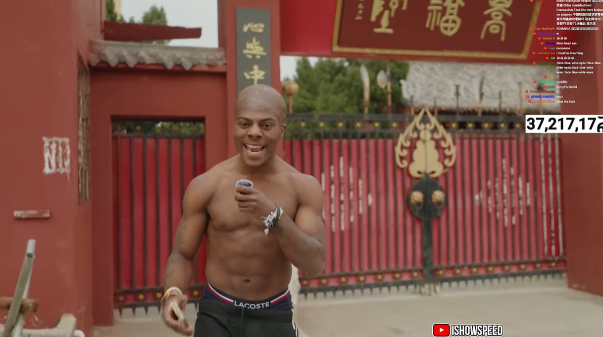  光頭造型！Speed中國行來到鄭州少林寺，上香拜佛學(xué)功夫
