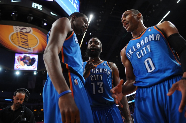  雷霆三少得分全部進(jìn)入歷史前20！他們是NBA歷史最大的如果嗎？